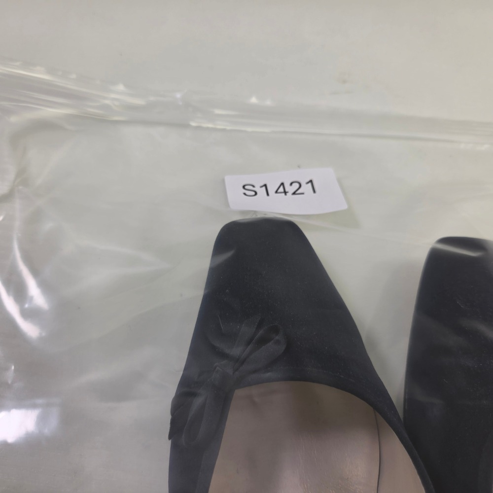 Nina Comfort Navy Blue Square Toe Bow Block Heel Pumps Made in Spain 6.5M - Picture 9 of 9